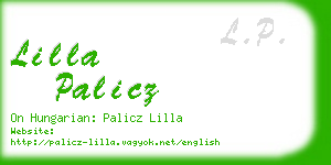 lilla palicz business card